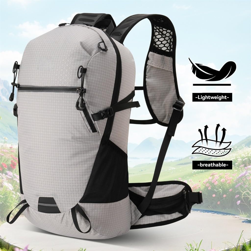 Générique Sac De Randonnée 25L Étanche Avec Sifflet Pour Montagne, orange