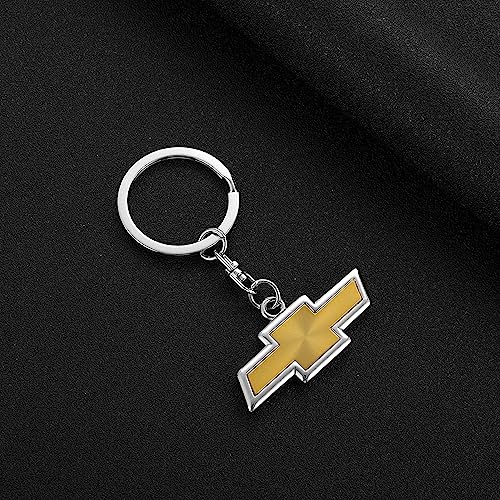 Miguoer Car Logo Keyring 3D Chrome Metal Alloy Keychain Gifts Fit Car Accessories (Fit Chevy) #TOP1