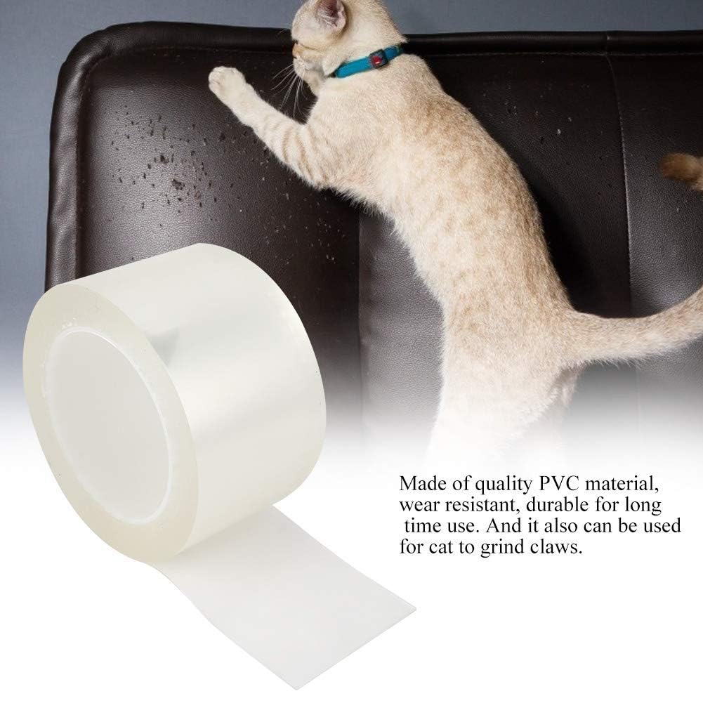 Cat Anti Scratch Tape Anti Scratch Cat Traning Tape Samoprzylepna Odporna na zarysowania Ochrona mebli Taśma do ćwiczeń dla kotów na sofę, drzwi, stół, meble (M)