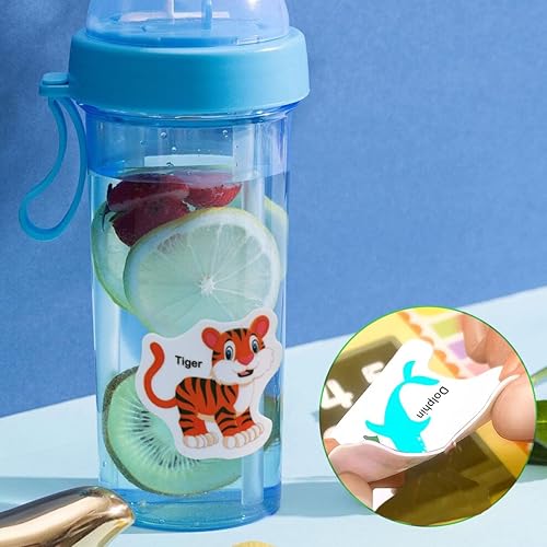 Miniatura 7 de Libro de calcomanías portátil de gelatina silenciosa, libros de calcomanías reutilizables de animales para niños, libro de actividades de