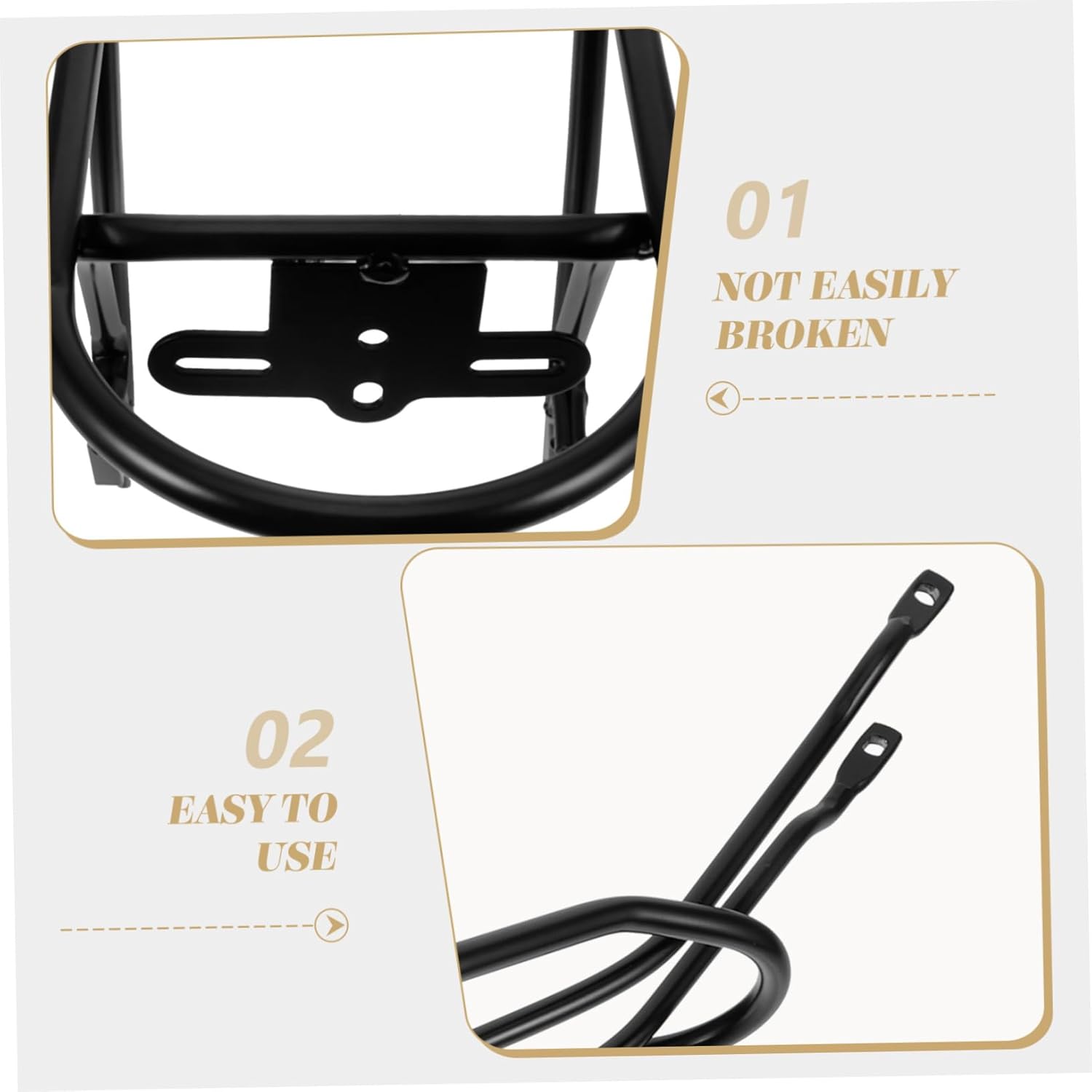 Garneck Bike Rear Rack Storage Rear Bike Rack for Metal Material for Family Outdoor Cycling