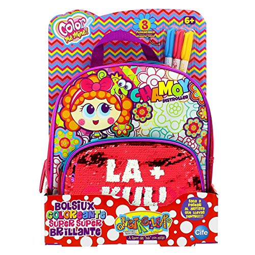 Chamoy 41711 Bolsiux Coloreant Súper Brillante Mochila, Multicolor