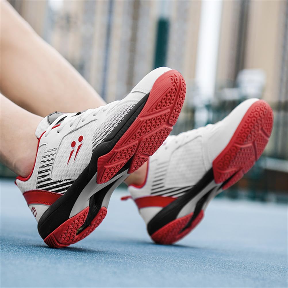 JiuQing Zapatillas De Pickleball Hombre Mujer para Bádminton Voleibol Cancha Interior Antideslizantes Y Ligeras