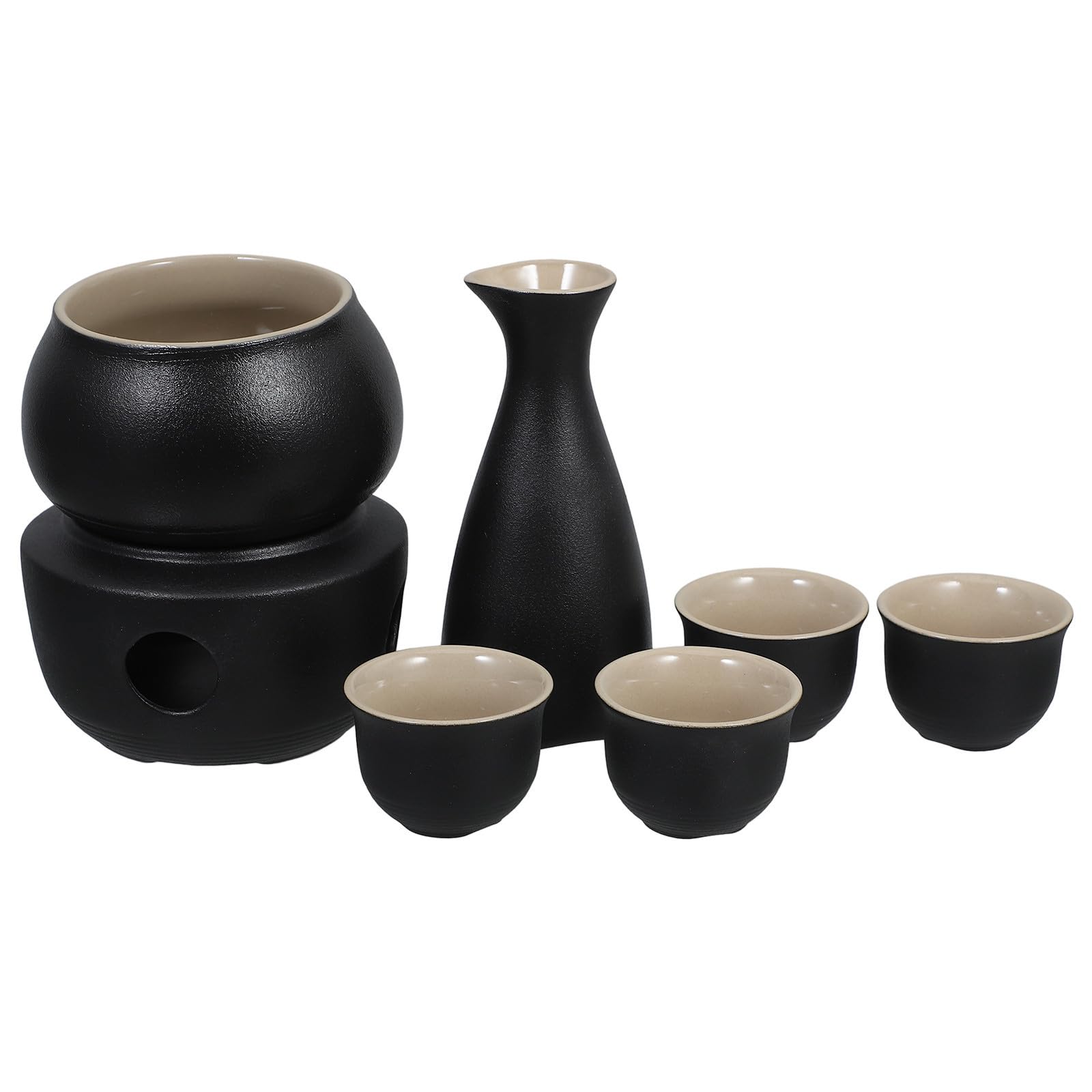 Juego de sake cerámico para calentar tu bebida en cenas japonesas