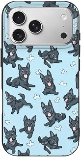 German Shepherd Dog Pattern Cell Phone Basic Cases Classic Protection Compatible with iPhone 17/17 Air/17 Pro/17 Pro Max