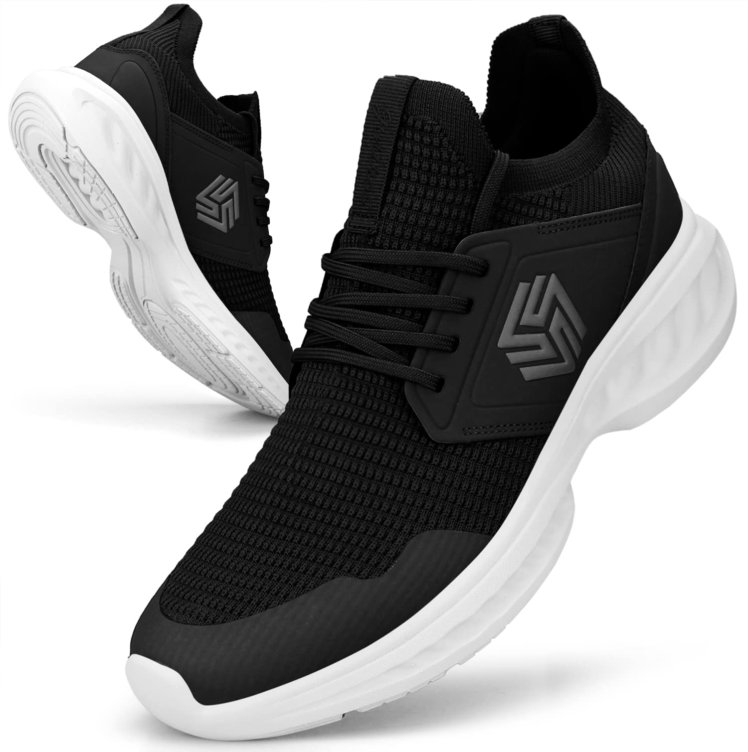 Giniros Sneakers Uomo Scarpe Running Ginnastica Corsa Camminata Leggere Traspiranti Casual Sportive Palestra Trekking Tennis Trail Mesh Basket Comode Outdoor Fitness Jogging Lavoro Scarpe