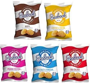 Seabrook Crinkle Crisps Ixed Case U2013 24 Pack Of 31.8g British Potato