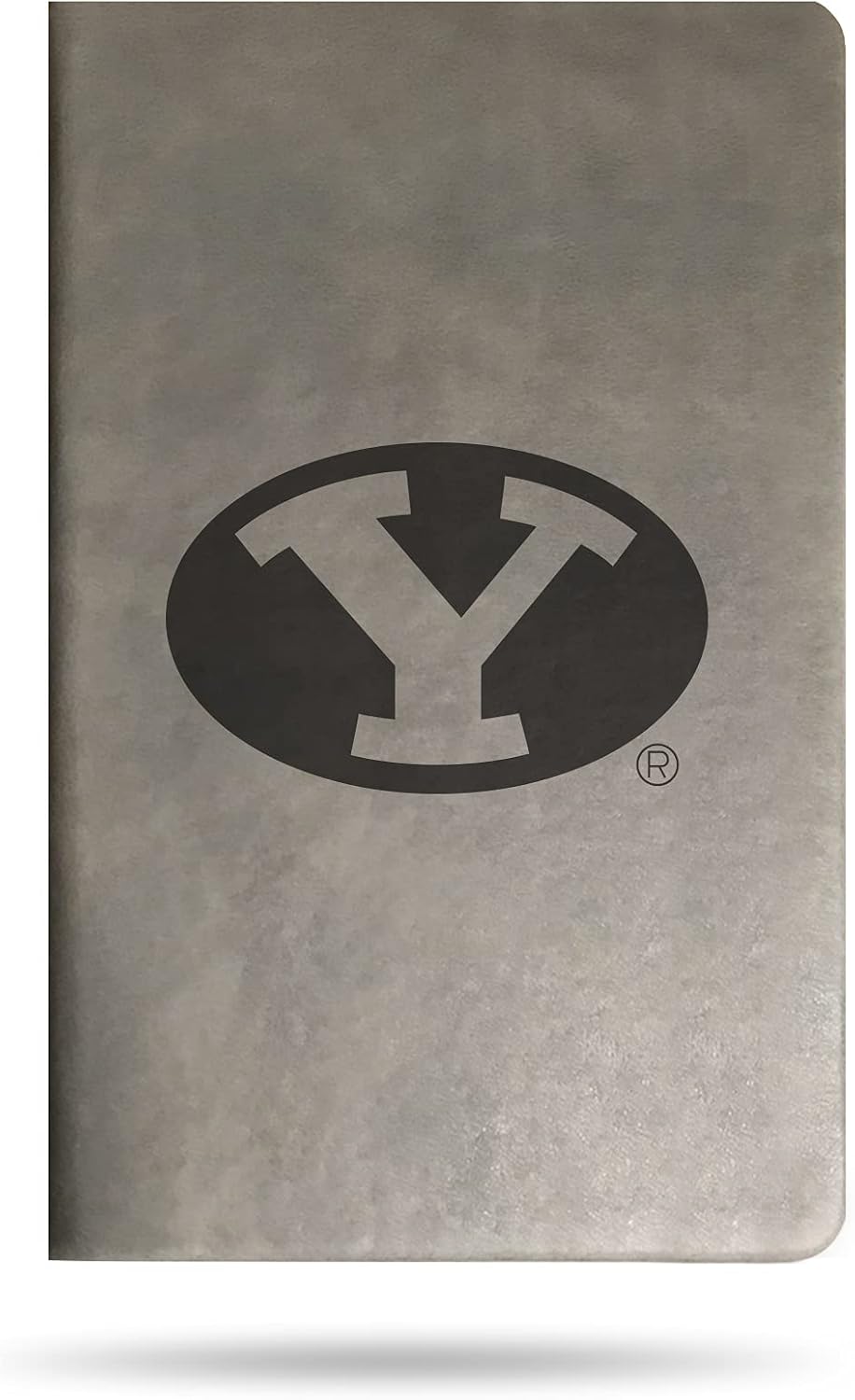 Rico Industries NCAA BYU Cougars Gray Laser Engraved Small Notepad Jounral/Notepad 8.25" x 5.25"- Office Accessory