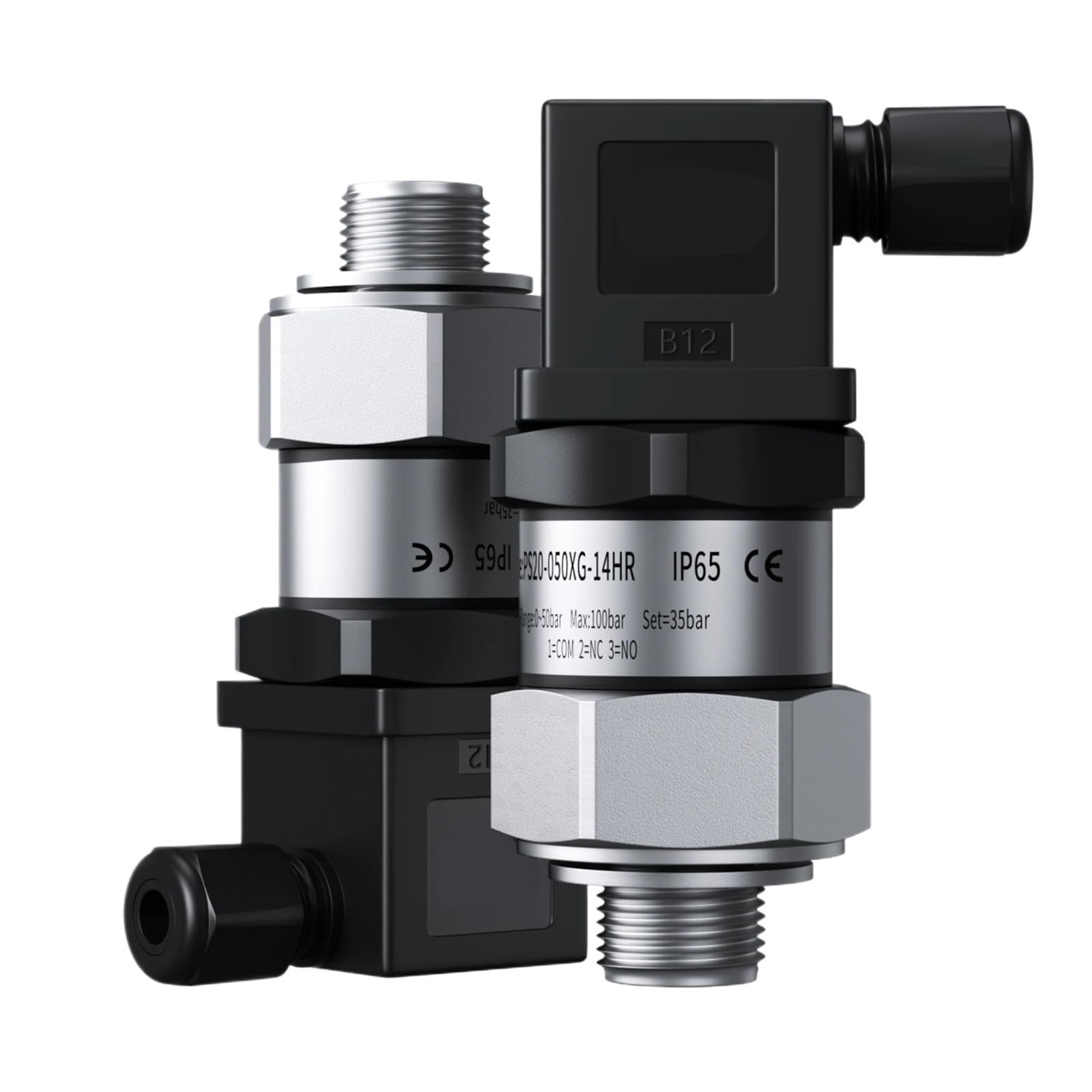 M20-1 5 Gewinde 304SS Hydraulische Druckregelung 1-16bar 5-50bar 10-100bar Mechanisch Einstellbarer Druckschalter(Blue,0-8bar)
