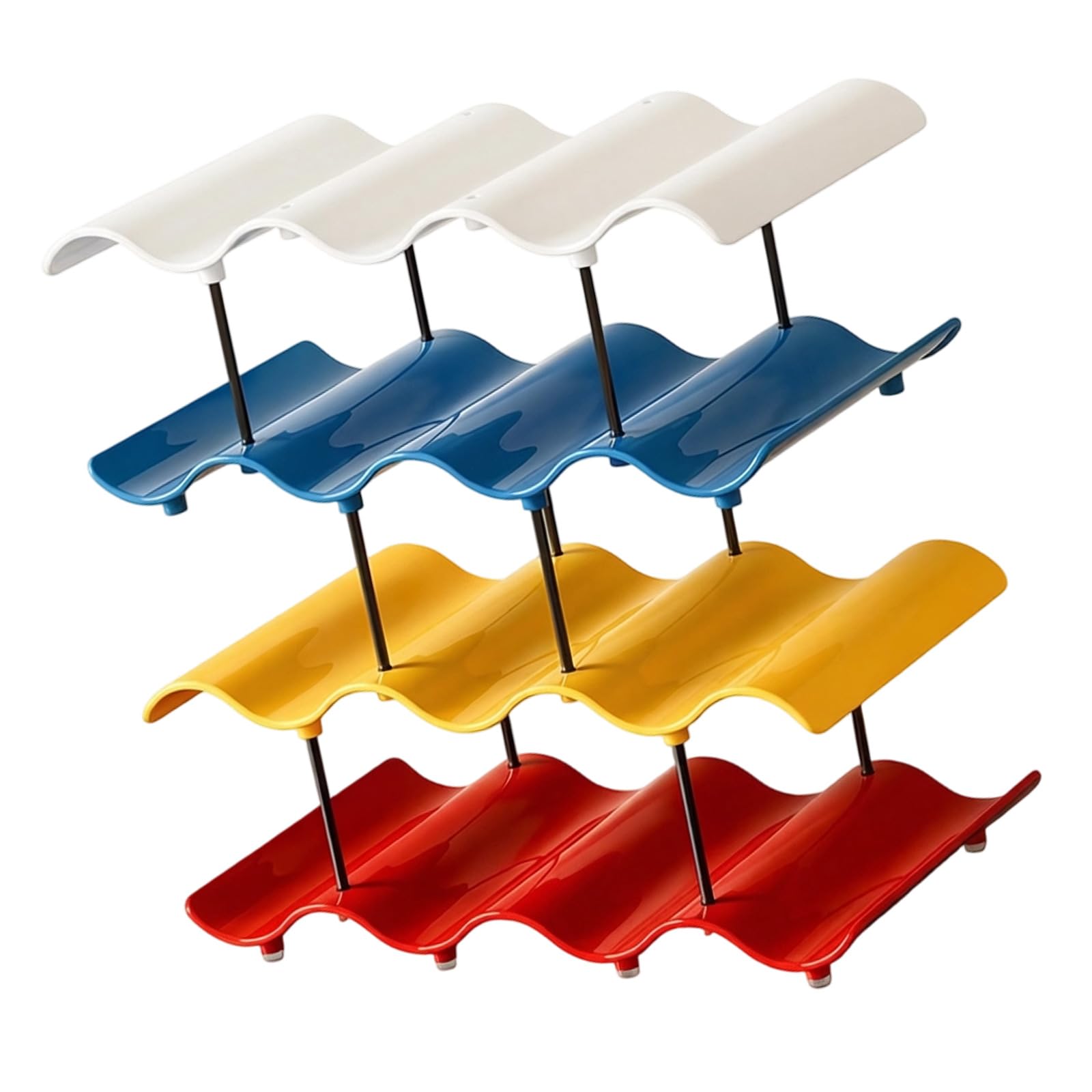 ZEPFJHE Stylish Beverages Container Rack Featuring Multiple Compartments and Efficient for Neat and Neat Surfaces Multiple Layer Cup Stand