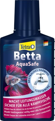 TETRA Betta AquaSafe - Conditionneur d'Eau pour Poisson Combattant - 100ml | Conditionneur spécial betta | Protège les poissons | Élimine chlore et substances nocives