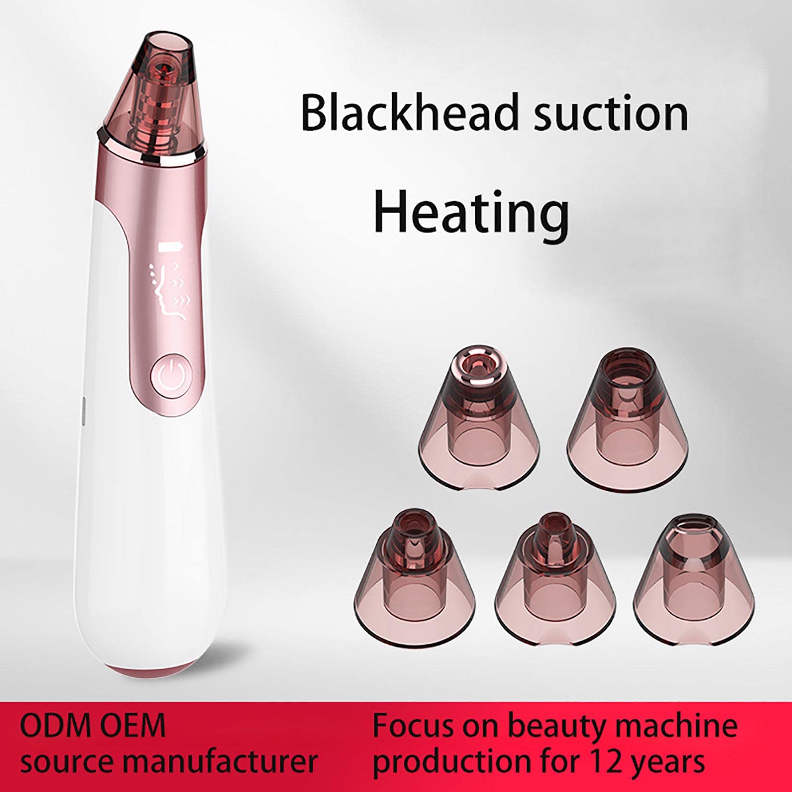 Aspirador de poros para eliminar puntos negros, herramienta de succión de puntos negros, kit extractor de acné eléctrico, limpiador de poros faciales, herramienta extractora de puntos blancos de
