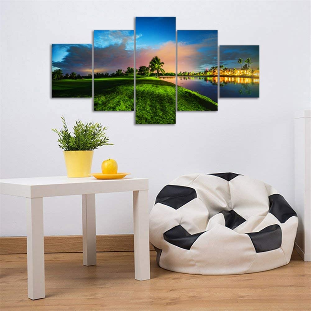 Kits complets de 5D diamant peinture 5 pièces en grand format pour la broderie de paysage carré