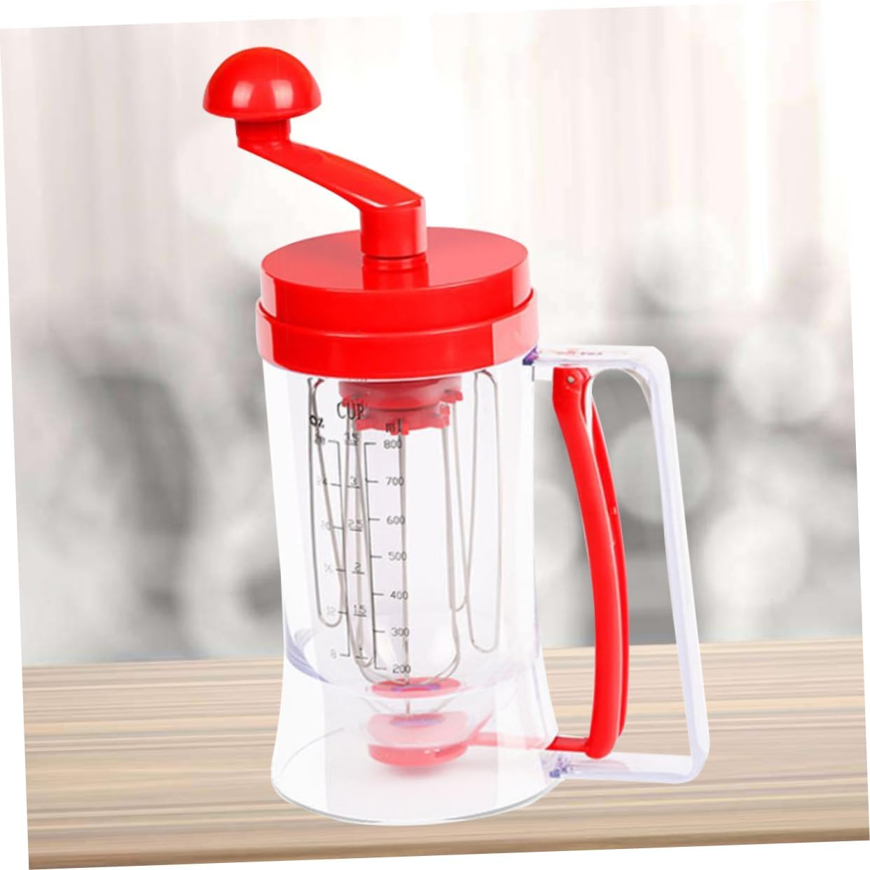 Cabilock Manual Cake and Pancake Batter Dispenser Cream Separator 1.5L Capacity Easy-Squeeze Handle for Cupcakes and Crepes Suitable for Home Baking