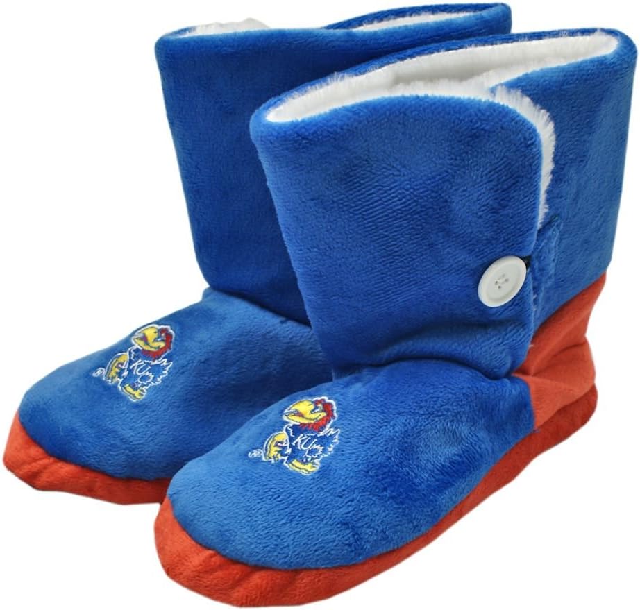 Forever Collectibles NCAA Kansas Jayhawks SLPNC10WBTKA Slippers, Team Colors, One Size