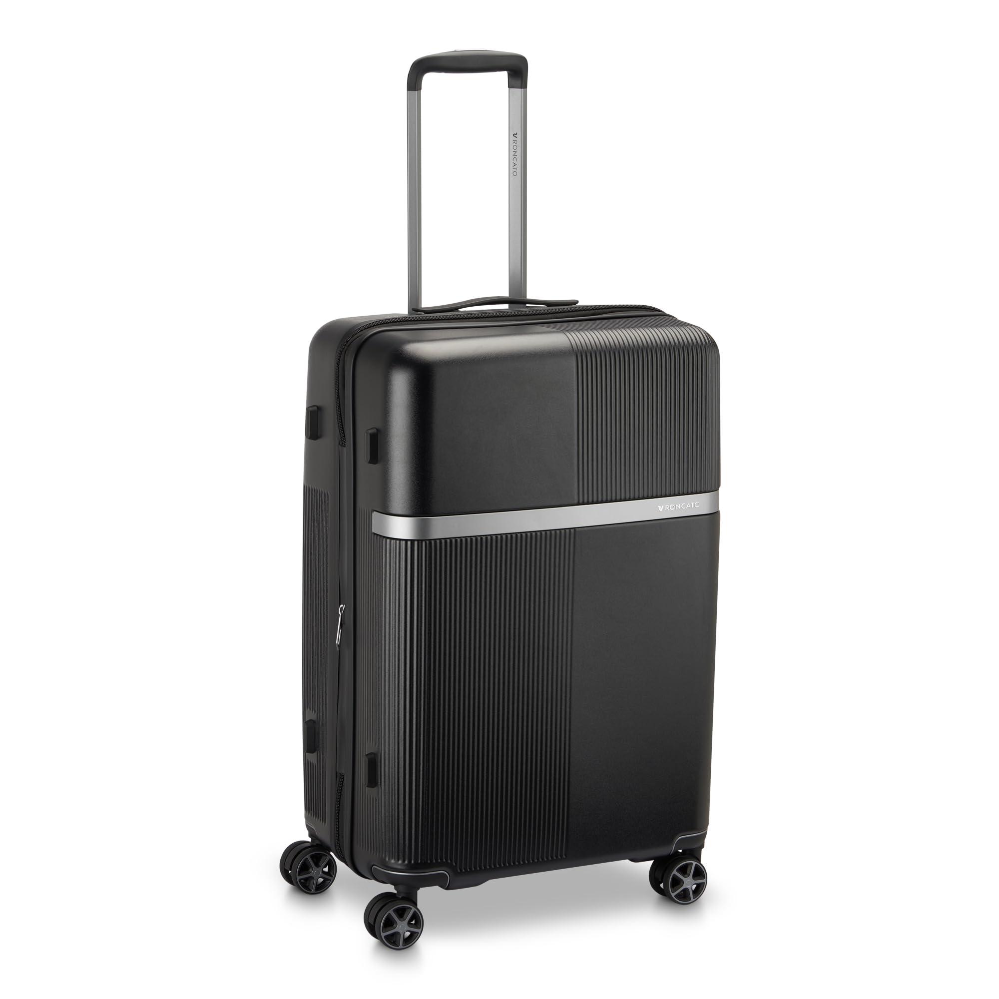 Roncato AIRGLAM 2.0 Mittelgroßer Koffer 68 cm Erweiterbar - Schwarz