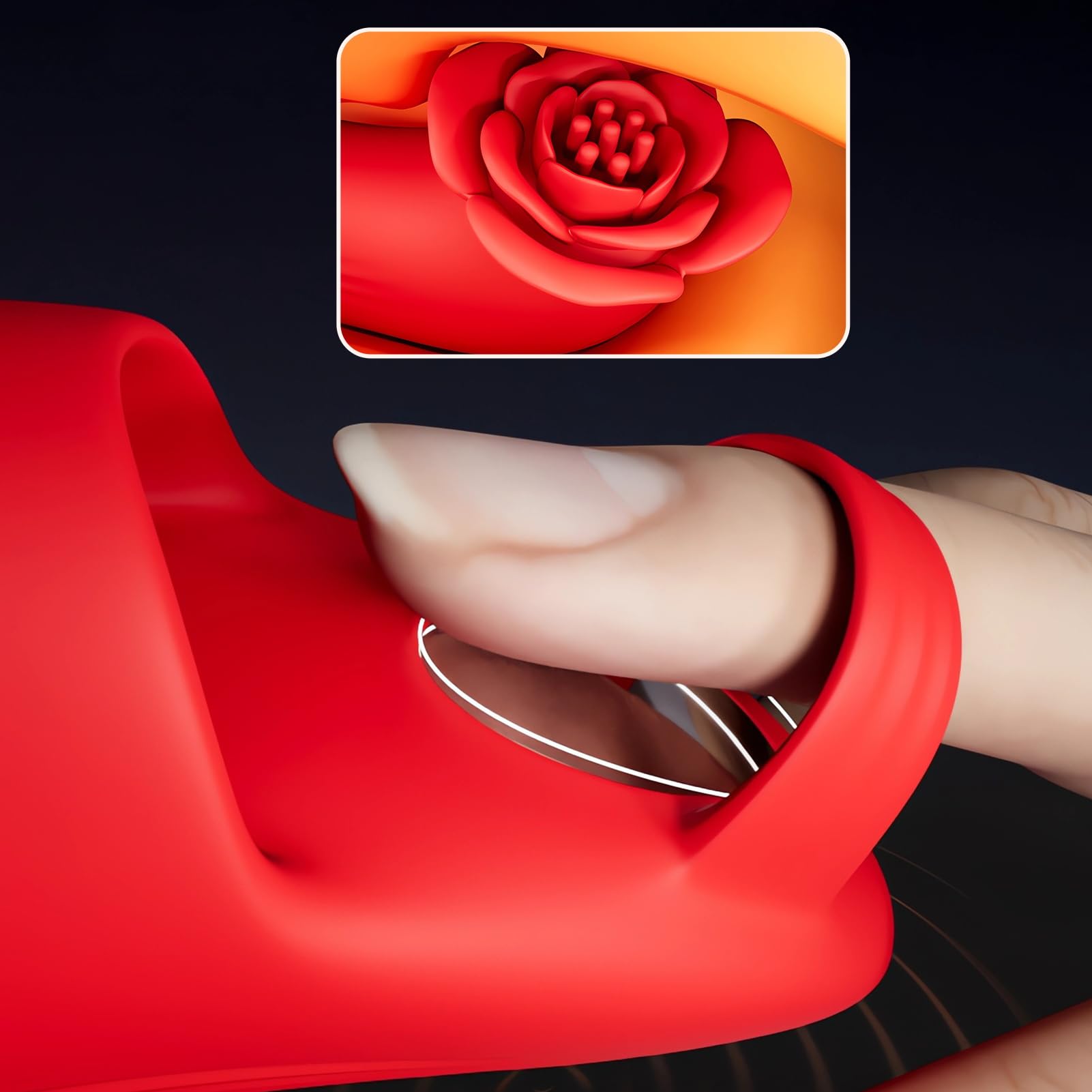Vibratore Clitoride Sexytoysys Coppia - Vibrator da Dito Stimolatore Clitoride e Capezzoli, Vibratore Piccolo con 10 Modalità Vibrazione, Toys Sessuali per Donna Uomini Coppie