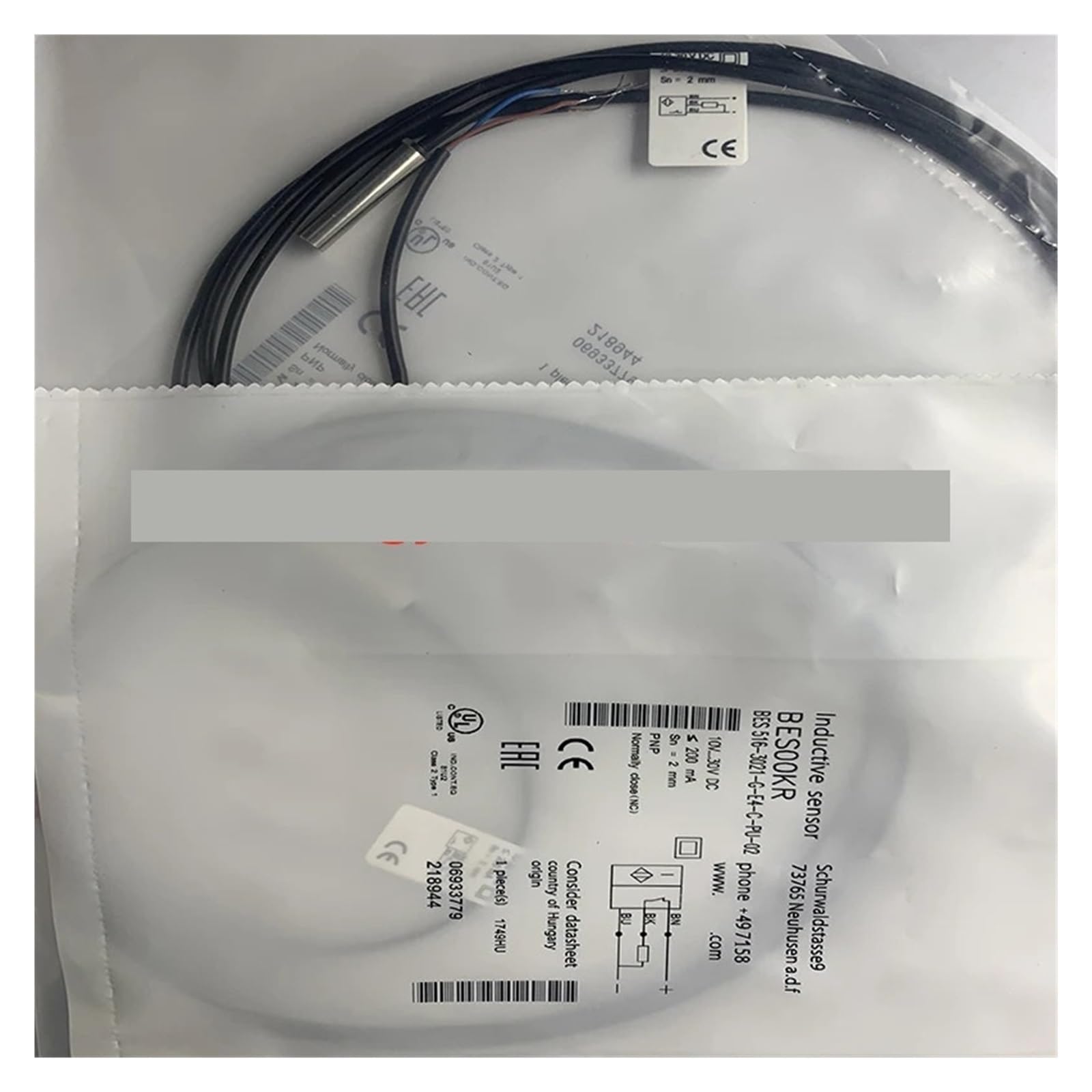 EWHBGSJOP 1pcs sensor proximity switch BHS003K BES516-300-S295/1.025"-S5