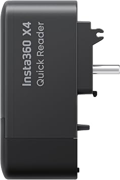 INSTA360 Quick Reader for X4 8K 360 Action Camera | USB Type-C and Lightning dual plug for file transfers, mobile editing and battery conservation