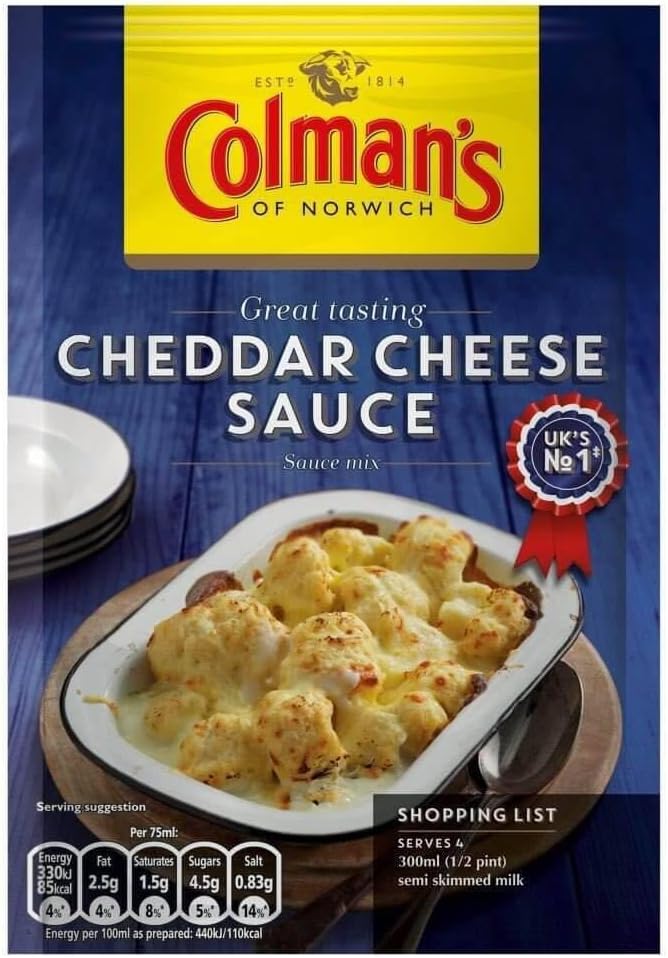 Colmans Cheese Sauce Sachet 40g
