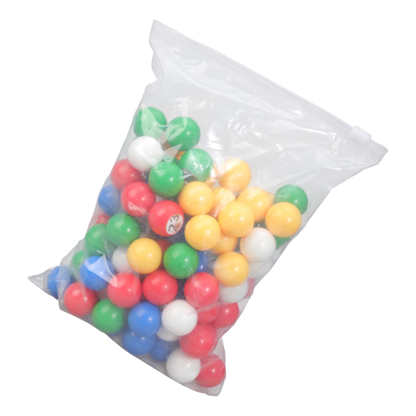 100 bolas de juego de bingo, diseños ligeros, bolas de bingo de repuesto coloridas con número transparente para eventos y juegos