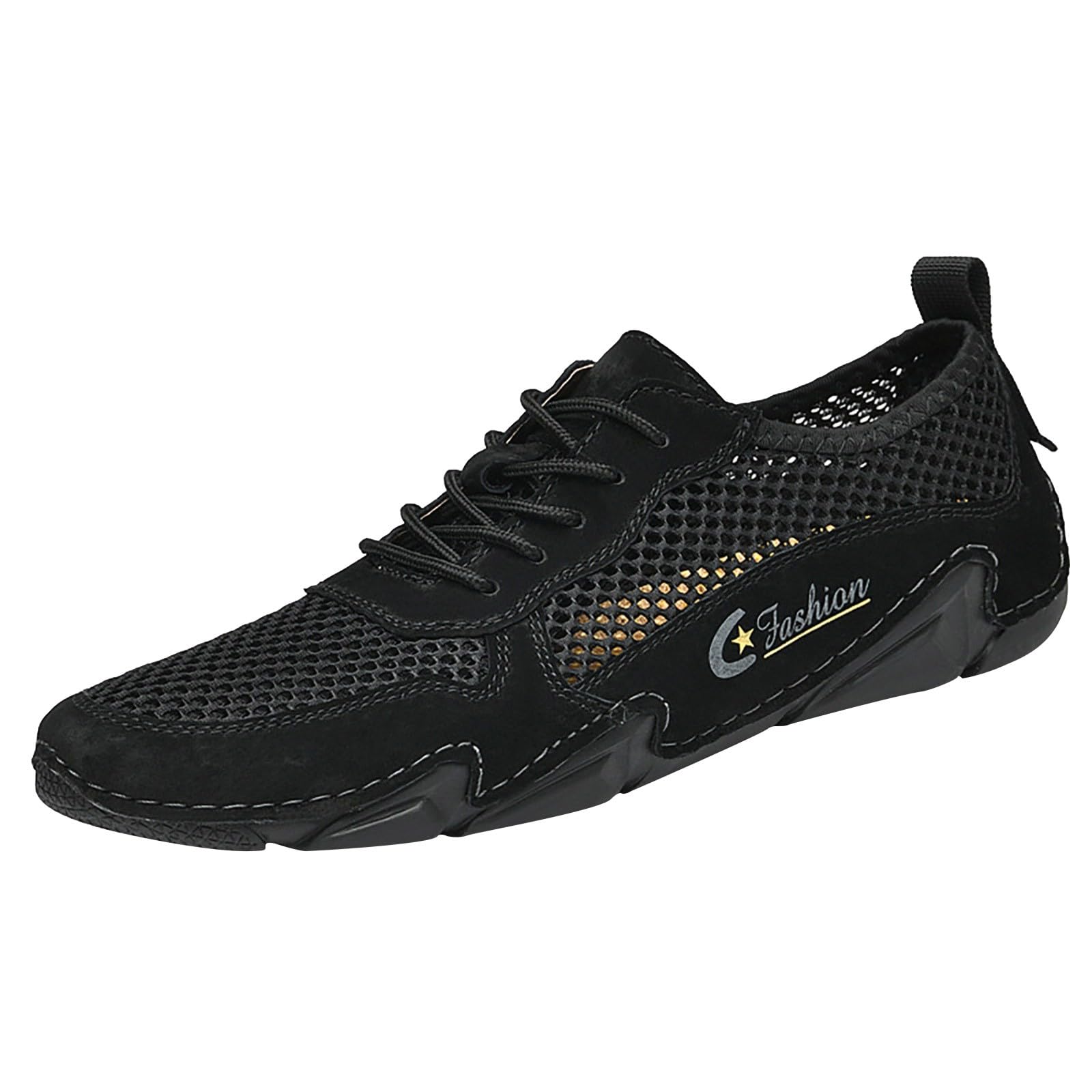 Generisch Outdoor-Sportschuhe für Herren für den Außenhandel, lässige, rutschfeste Wanderschuhe, atmungsaktive Mesh-Herrenschuhe Sneaker Ohne Schnürsenkel Herren 43