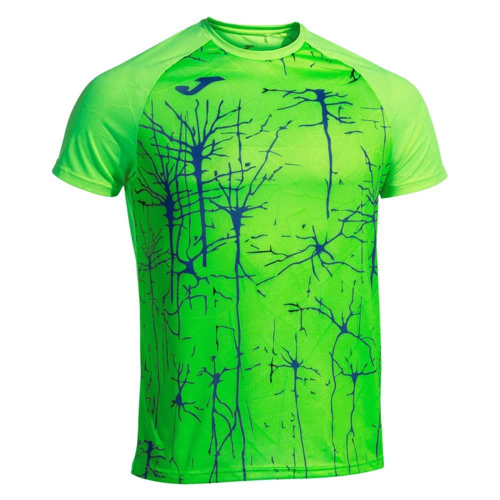 Joma Men's Elite Ix Short Sleeve T-Shirt, Fluorescent Green, 4XS