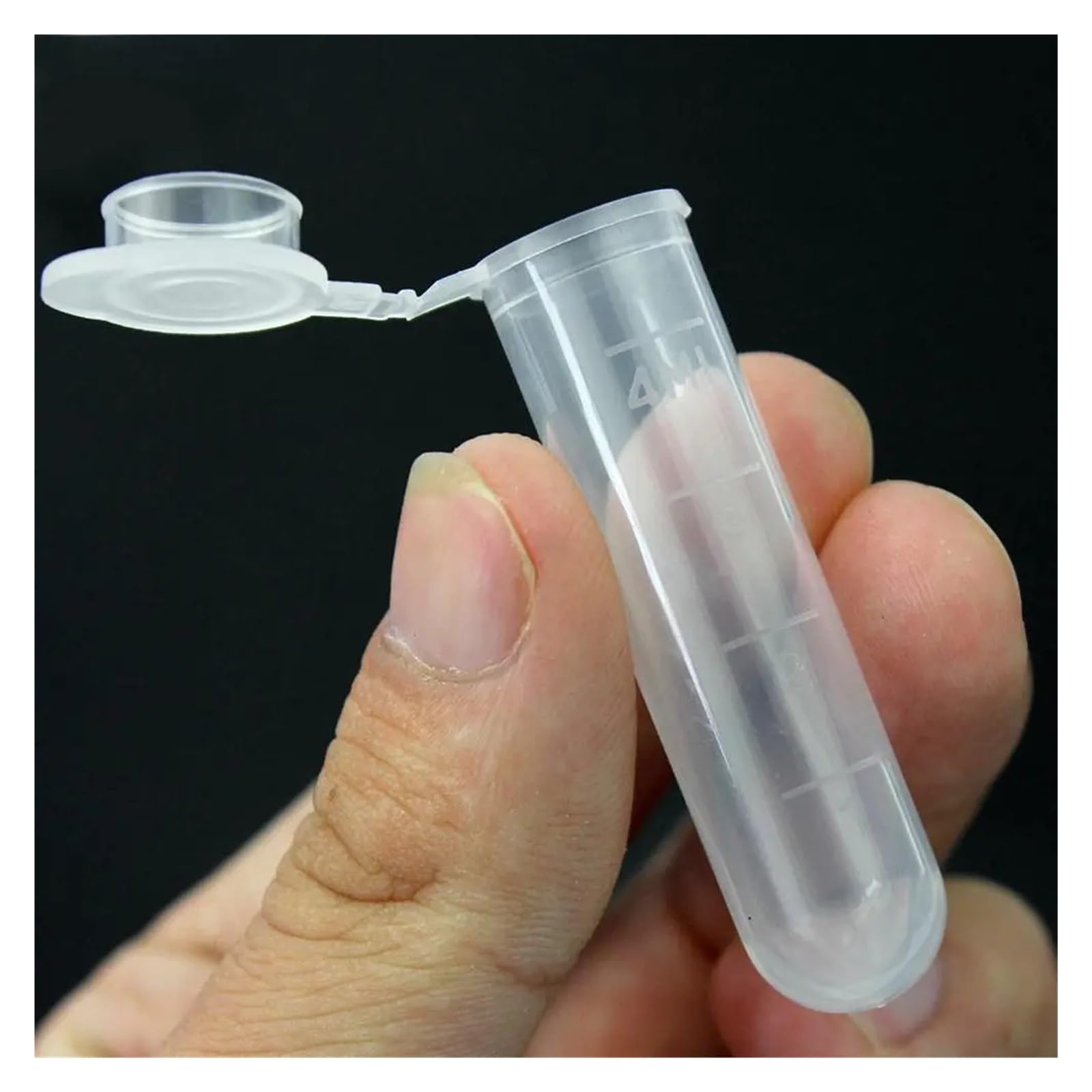 yingyingjia 50 Szt. 5 Ml Plastikowych Butelek, Wielofunkcyjna Przezroczysta Tuba, Pusty Pojemnik Do Przechowywania Próbek, Plastikowa Probówka, Materiały Laboratoryjne Do Eksperymentów
