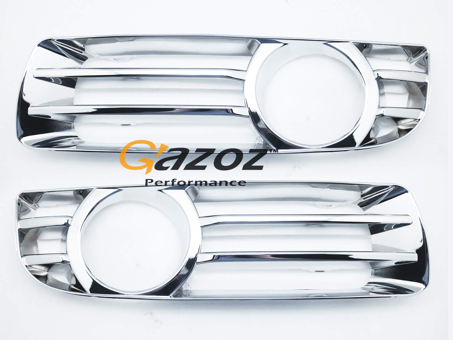 Gazoz Performance Chrome Fog Light Trims For 2005-2010 Chrysler 300 - Front Bumper Lamps Covers