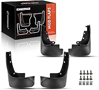 Vista 15 de A-Premium Juego de 4 unidades de guardabarros con accesorios compatibles con Ford Focus 2012-2016, Sedán, color negro, delantero izquierdo derecho