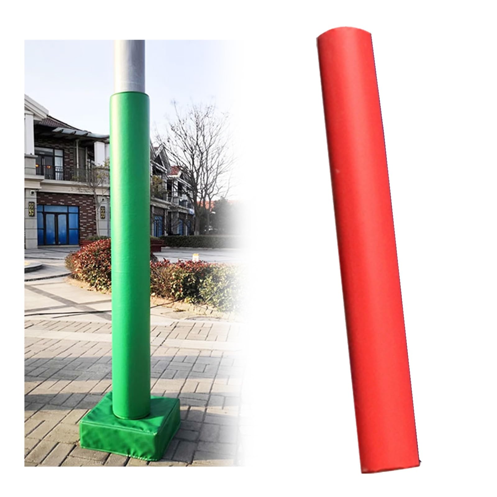 Rembourrage de poteau rond résistant à l'usure pour protection de garage