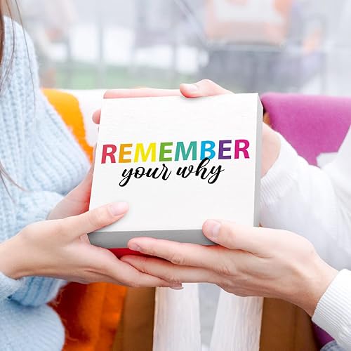 Miniatura 6 de Letrero inspirador de madera con texto en inglés "Remember Your Whed", con cita motivacional, decoración de escritorio para el hogar, oficina,