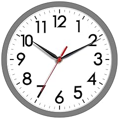 AKCISOT Wall Clock 8 Inch Silent Non Ticking Modern Clocks Battery Operated Analog Small Classic photo AKCISOT Wall Clock 8 Inch Silent Non Ticking Modern Clocks Battery Operated Analog Small Classic