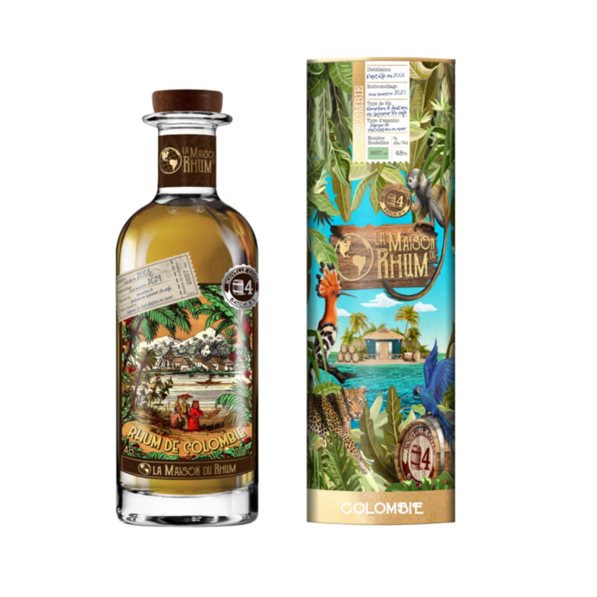 La Maison du Rhum Colombie Batch No. 4 2008/2021 48% Vol. 0,7l in Tinbox