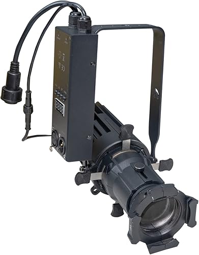 ZVH Foco elipsoidal X40, luces LED COB de 40 W, 19 , 26 , 36 , ángulo de haz de 50 , luz de foco de perfil, DMX, luz de punto elipsoidalperfil para