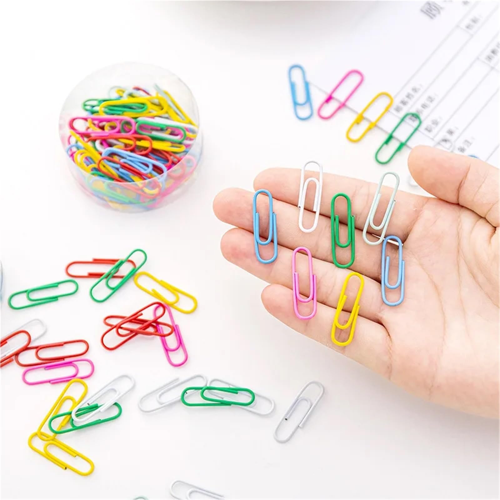 Lot de 2 000 trombones colorés en forme de trombones pour école, étudiant, fournitures de bureau