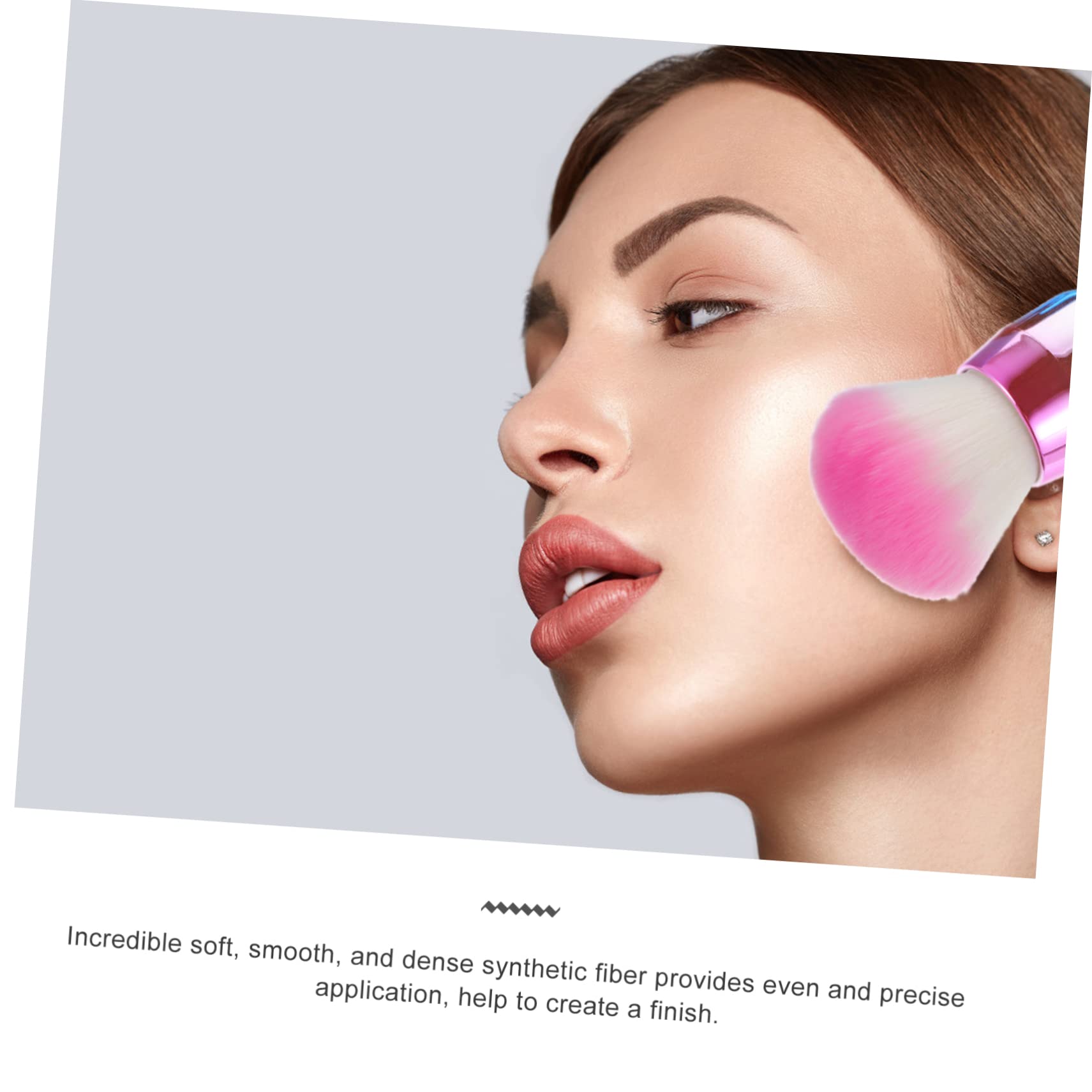 minkissy 6pezzi Pennelli Makeup Pennello Per Fondotinta e Blush Strumenti Cosmetici Per Applicazione Veloce e Precisa Perfetti Per Uso Professionale e Quotidiano Leggeri e Facili Da