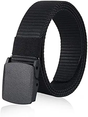 Nylon Belts for Men 1.5inch Military Tactical Belt Adjustable Slide Plastic Buckle Web Canvas Belt Outdoor