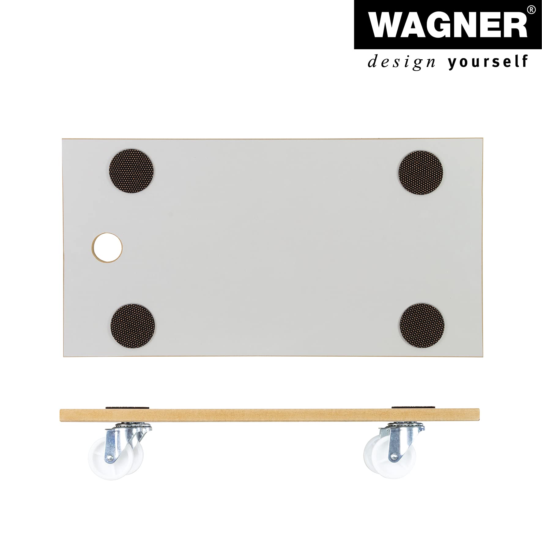 WAGNER Pomoc transportowa MM 1319 I 57,5 x 30 x 10 cm – nośność 200 kg – specjalna powłoka I podkładki antypoślizgowe I najlepsza mobilność I łatwa w pielęgnacji I wytrzymała i wytrzymała – 20131901