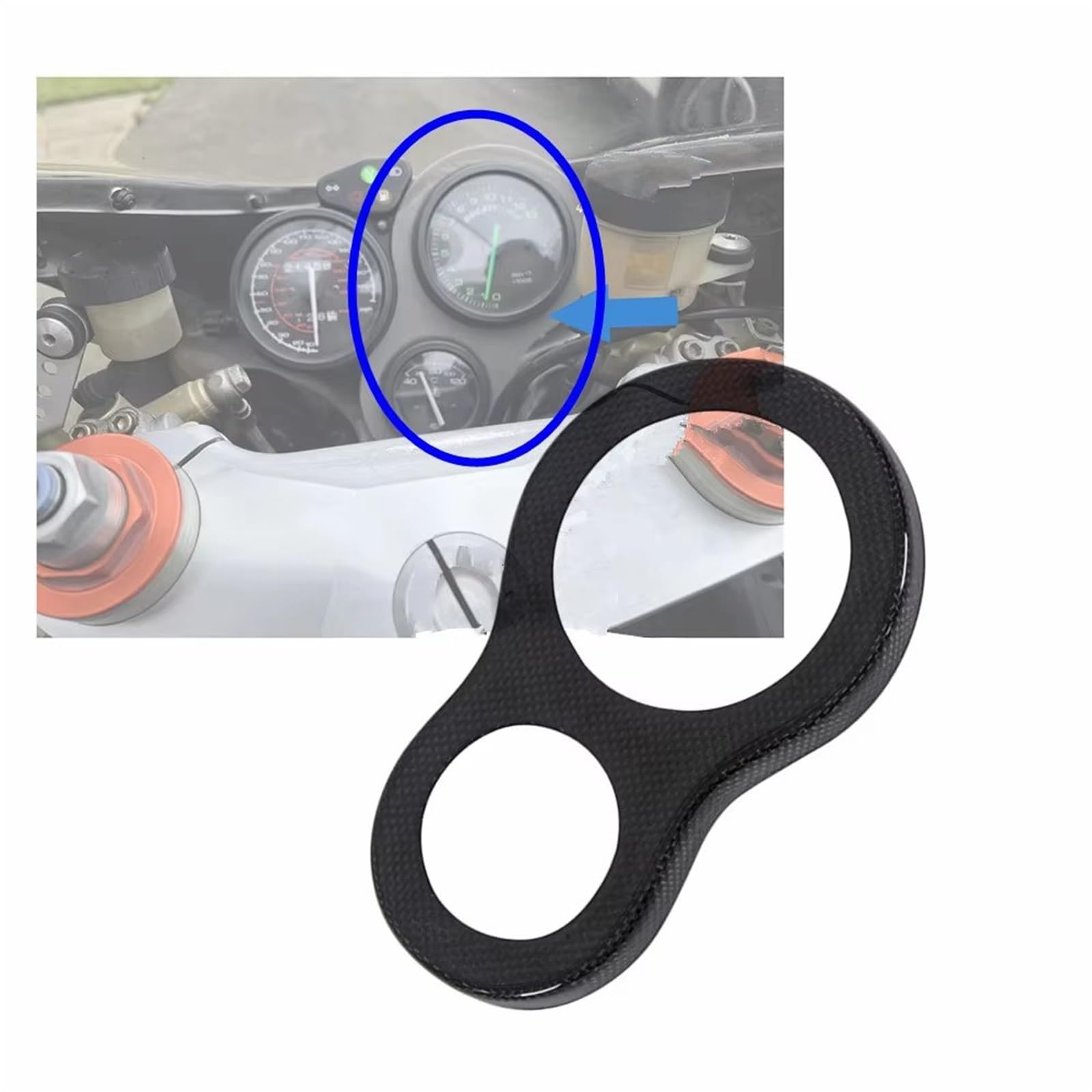 Caso Contachilometri Compatibile Con Ducati Per 748 916 996 998 Strumento In Fibra Di Carbonio Coperchio Carenatura Moto