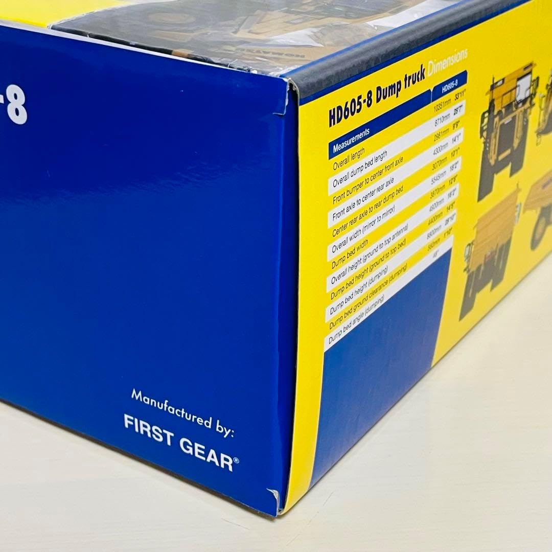 ファーストギア 1/50 コマツ HD605-8 ダンプトラック ダイキャスト Amazon.com: First Gear 1/50 Komatsu HD605-8 Dump Truck 50