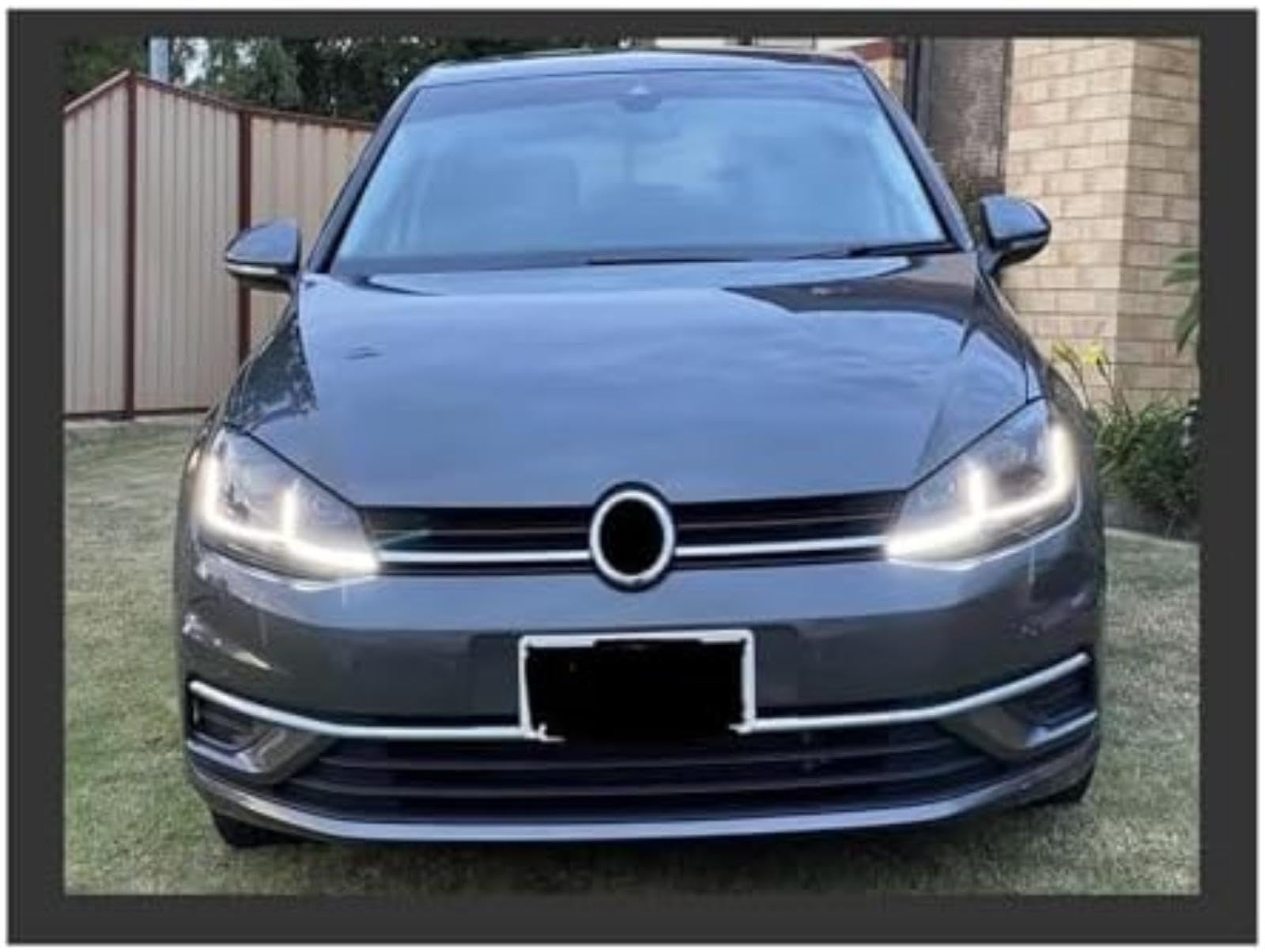 Dla Vw, dla golfa 7.5, dla 2013-2020 reflektor samochodowy Drl lampa czołowa Hid dynamiczny sygnał Bi przednie lampy reflektor włącz światło Wskaźnik lusterka bocznego (Red All LED 7)