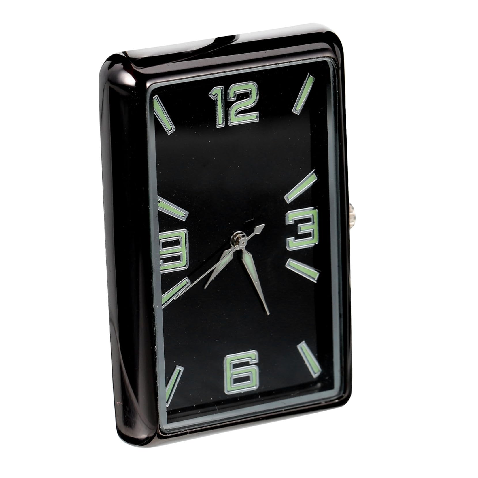 Reloj Cuadrado Analógico para Salpicadero de Coche Diseño y Ligero Decoración Elegante para Interior de Vehículo y Oficina Fácil de Instalar y Práctico