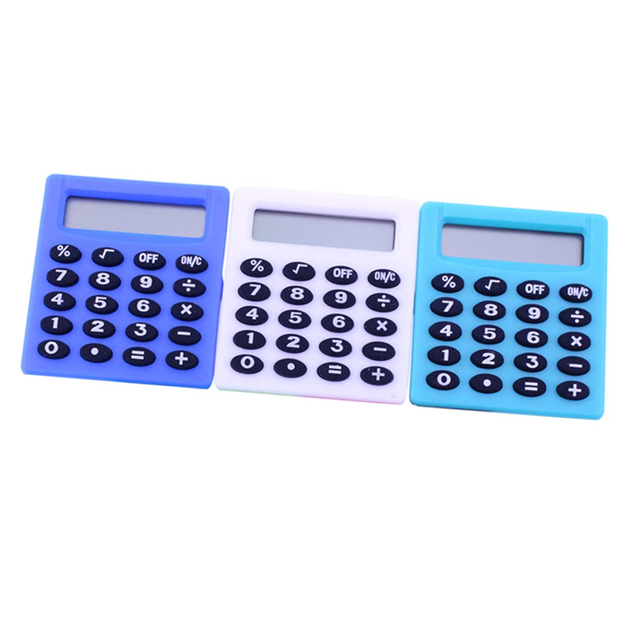 KICHOUSE Tiny Calculator Generic 3 Pcs Mini Students Calculating Tool Sturdy Lightweight for Math Studies Random Style