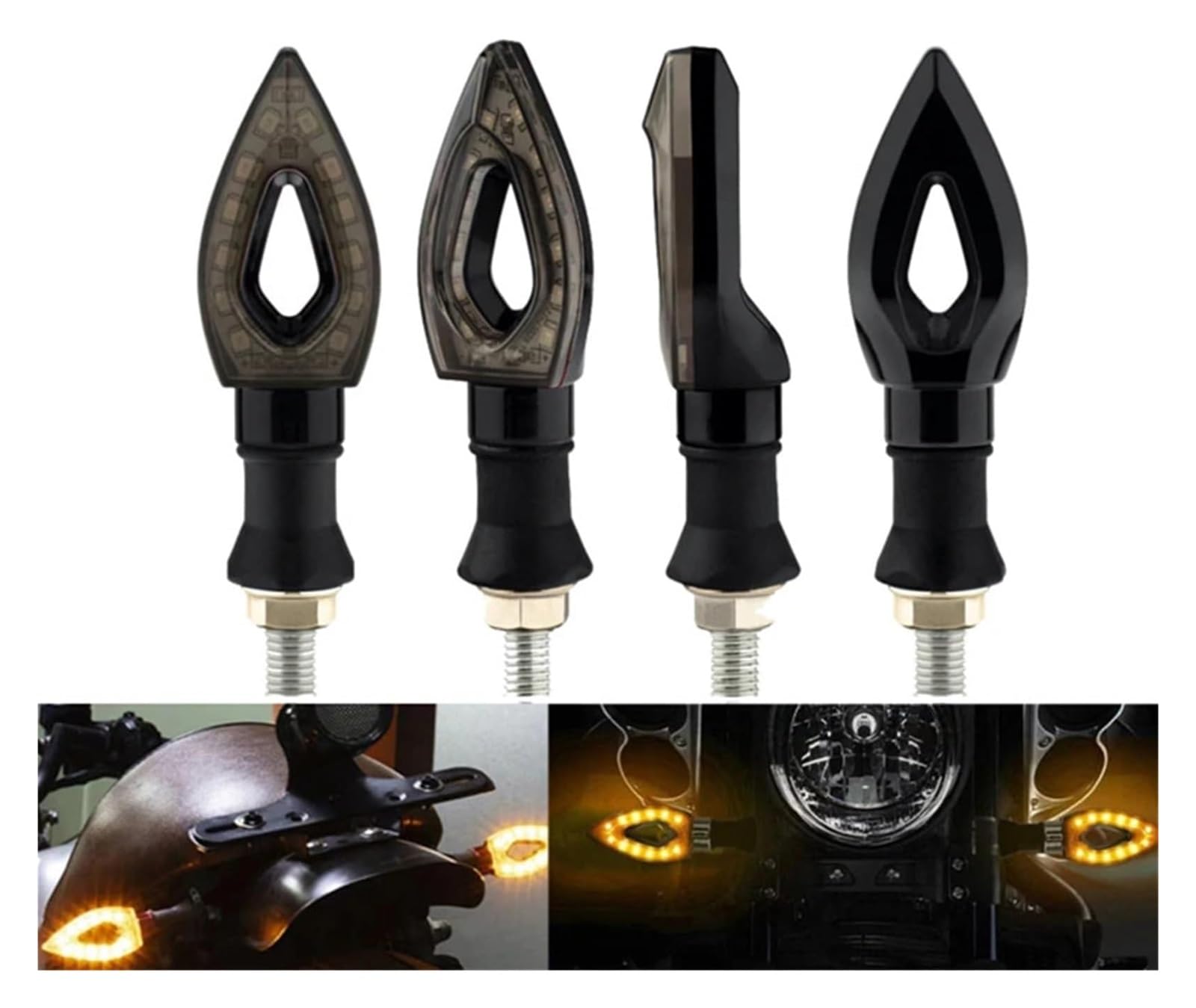 Indicatore di direzione Moto Moto Indicatori di Direzione Luci Frecce Lampeggianti(4 PCS)