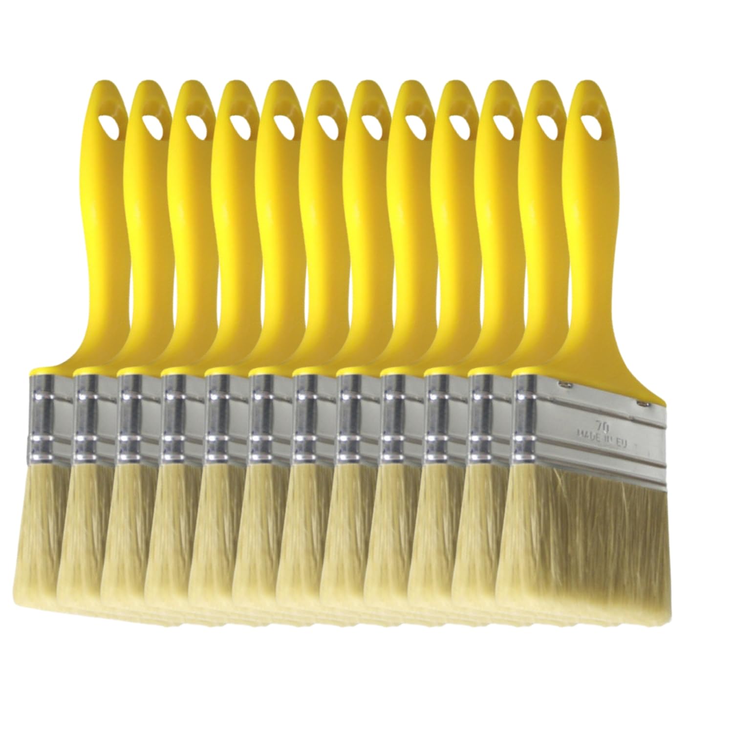 DD Composite Laminierpinsel Sets Flachpinsel Kunststoffstiel verzinkte Zwinge
