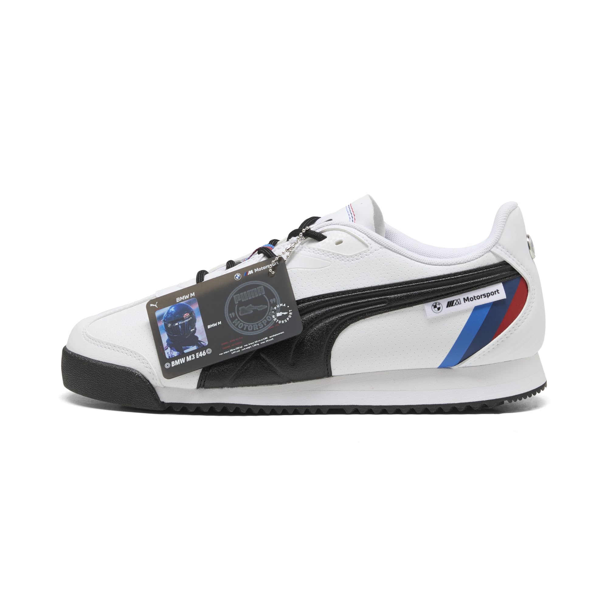 Mens BMW M Motorsport Roma Lace Up Sneakers Shoes Casual - Black