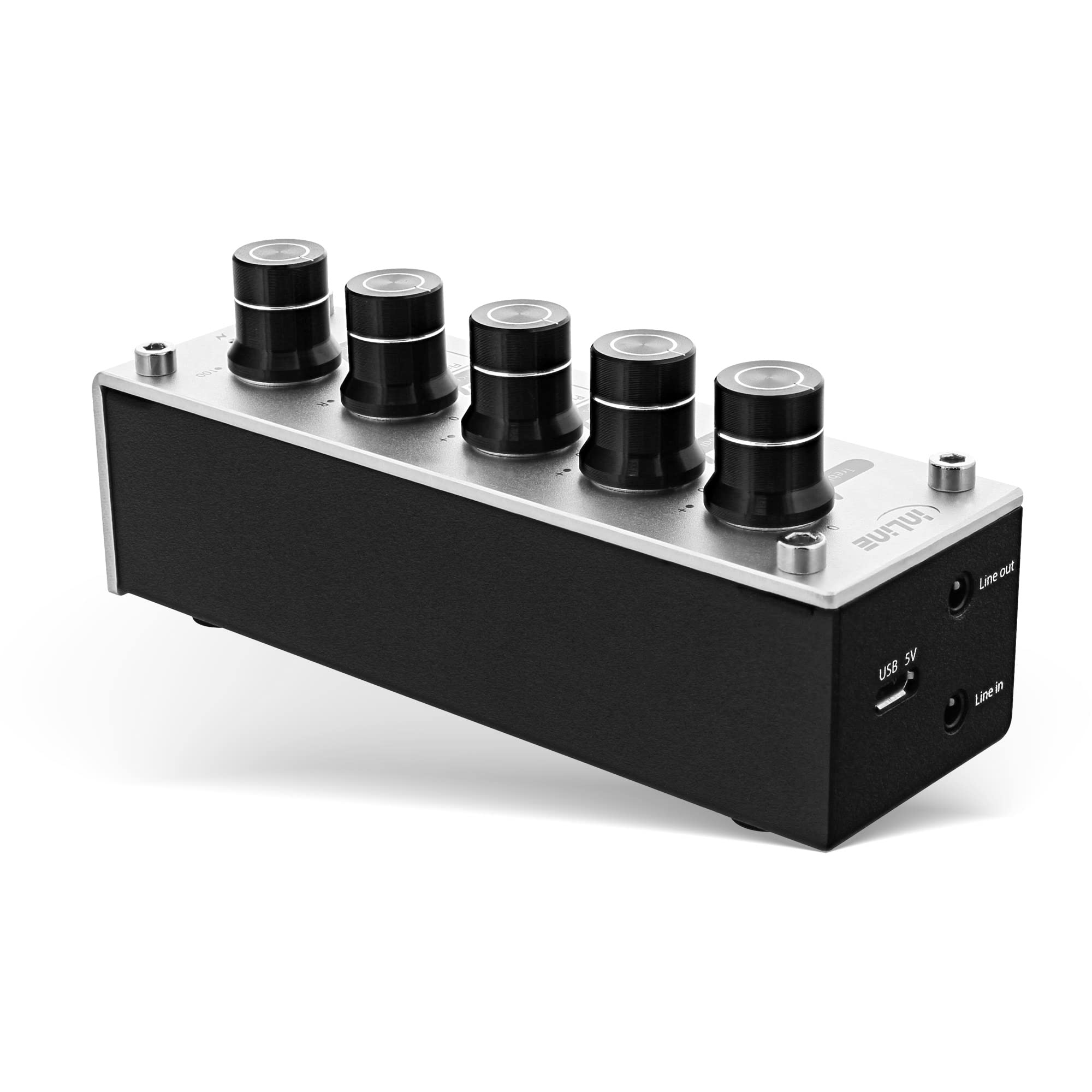 InLine 99201I AmpEQ Hi-Res Audio Kopfhörer-Verstärker Equalizer 3,5mm Klinke USB