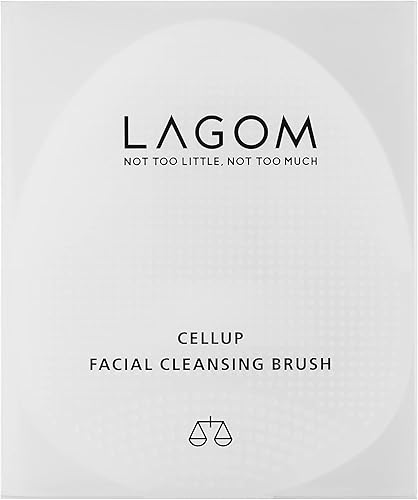 Miniatura 9 de LAGOM Cellup Cepillo de limpieza facial de grado médico, biocompatible con cerdas de poros de silicona suave, sin irritación, limpieza profunda,