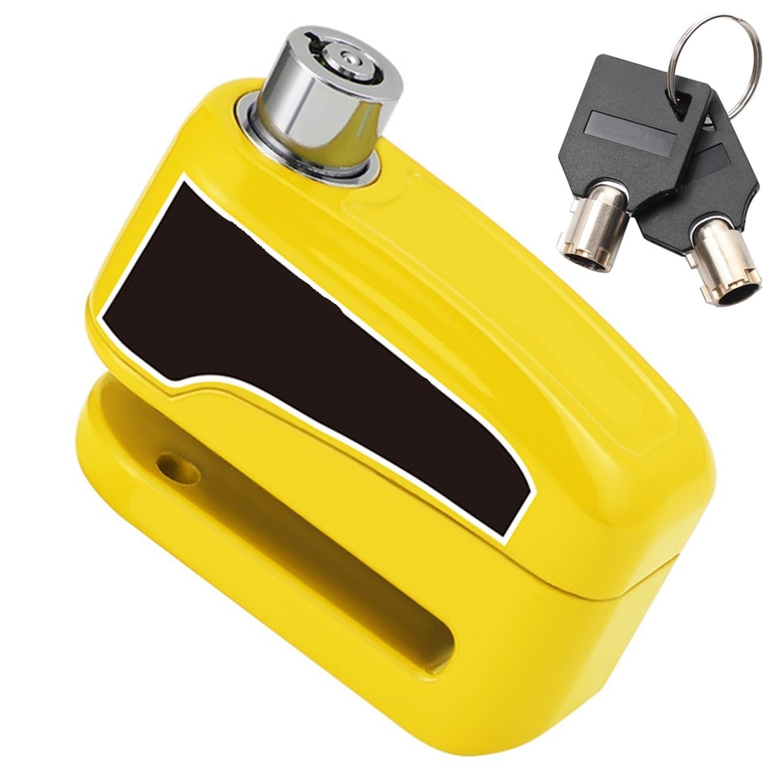 Motorcycle Handlebar Lock Motorcycle Lock Alarm Protection Padlock Waterproof Brakelock Anti-Theft Scooter Wheel Disc Brake Locks Motorbike Lock Security(Orange)